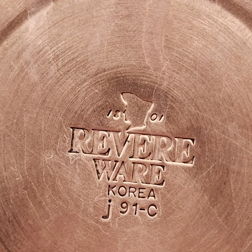 Revere Ware Korea 1 Qt Whistling Tea Kettle Copper Bottom Paul Revere Style